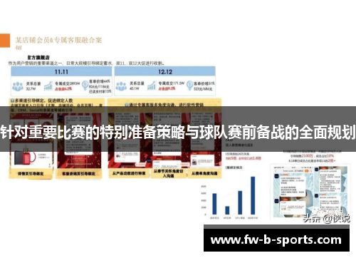针对重要比赛的特别准备策略与球队赛前备战的全面规划