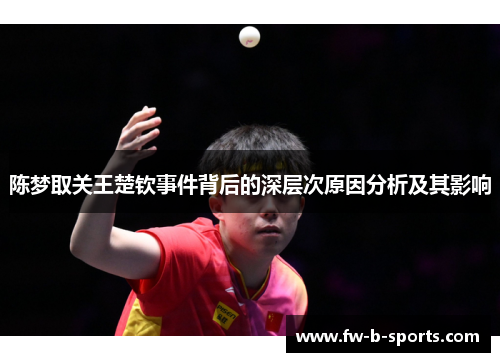 陈梦取关王楚钦事件背后的深层次原因分析及其影响